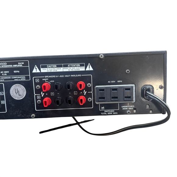Vintage KENWOOD KA-94 STEREO INTEGRATED AMPLIFIER - Picture 5 of 10